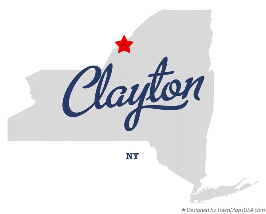 Map of Clayton New York NY