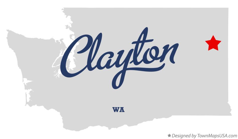 Map of Clayton Washington WA