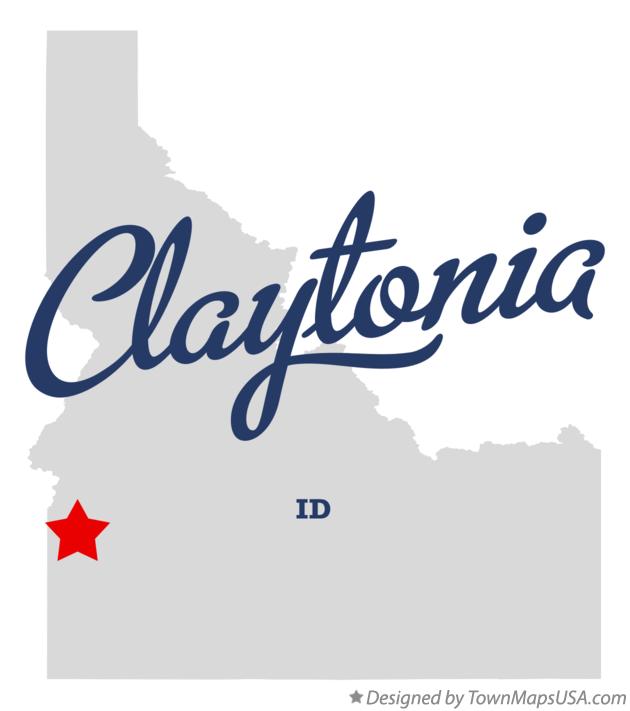 Map of Claytonia Idaho ID