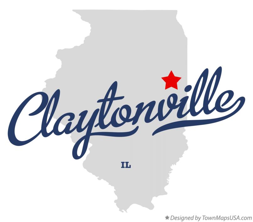 Map of Claytonville Illinois IL
