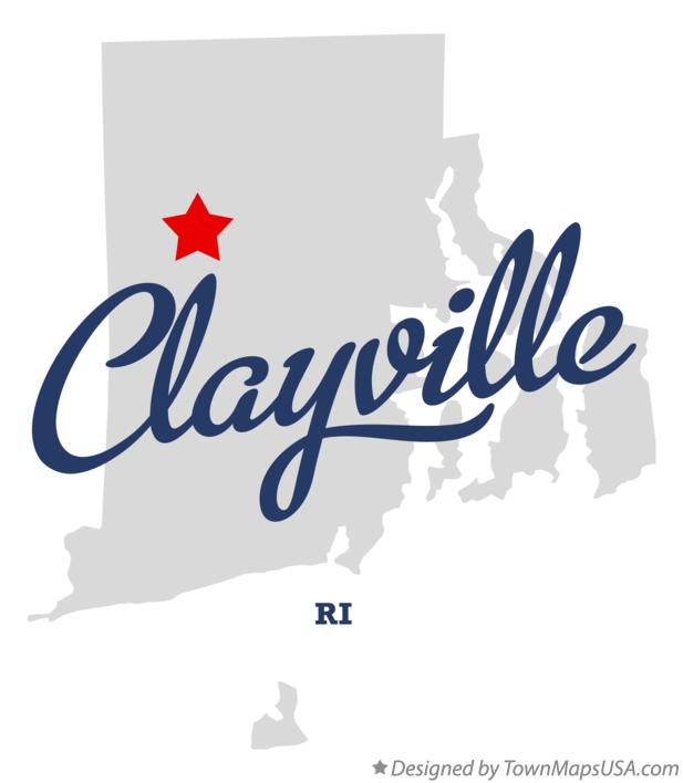 Map of Clayville Rhode Island RI