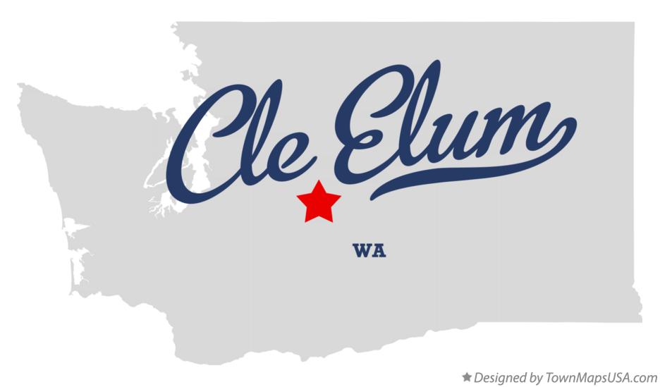 Map of Cle Elum Washington WA
