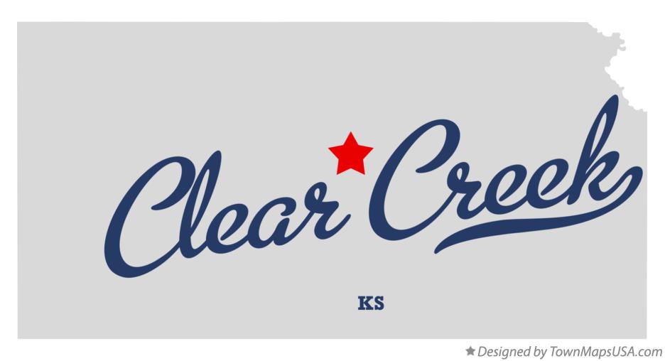 Map of Clear Creek Kansas KS