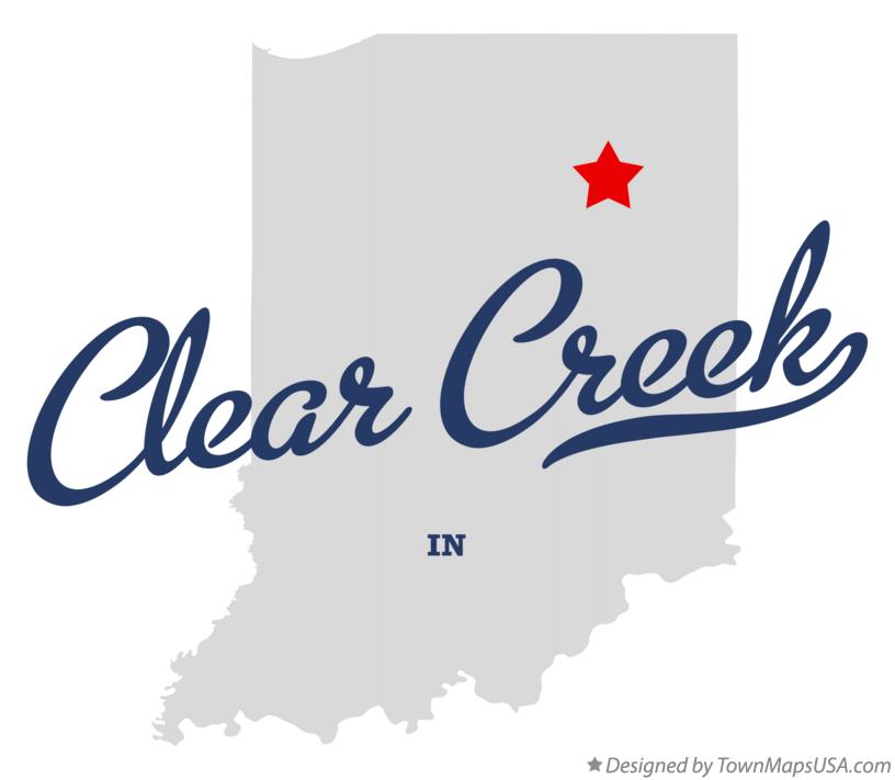 Map of Clear Creek Indiana IN