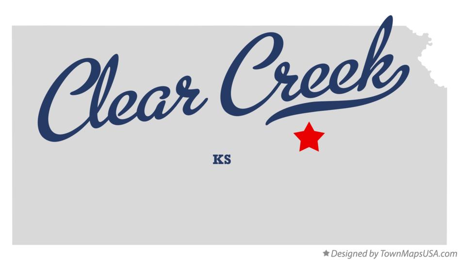 Map of Clear Creek Kansas KS