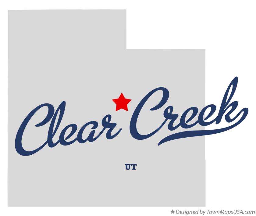 Map of Clear Creek Utah UT