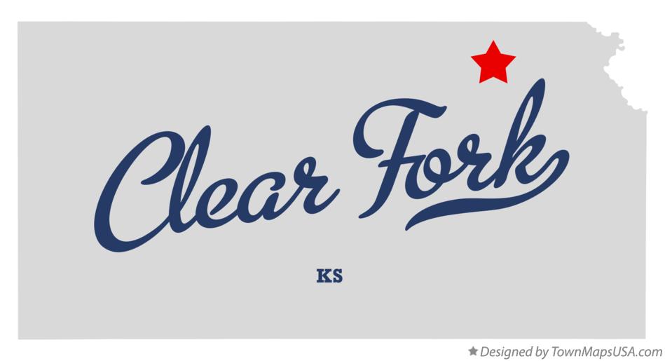 Map of Clear Fork Kansas KS