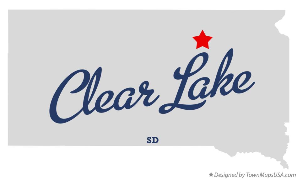 Map of Clear Lake South Dakota SD