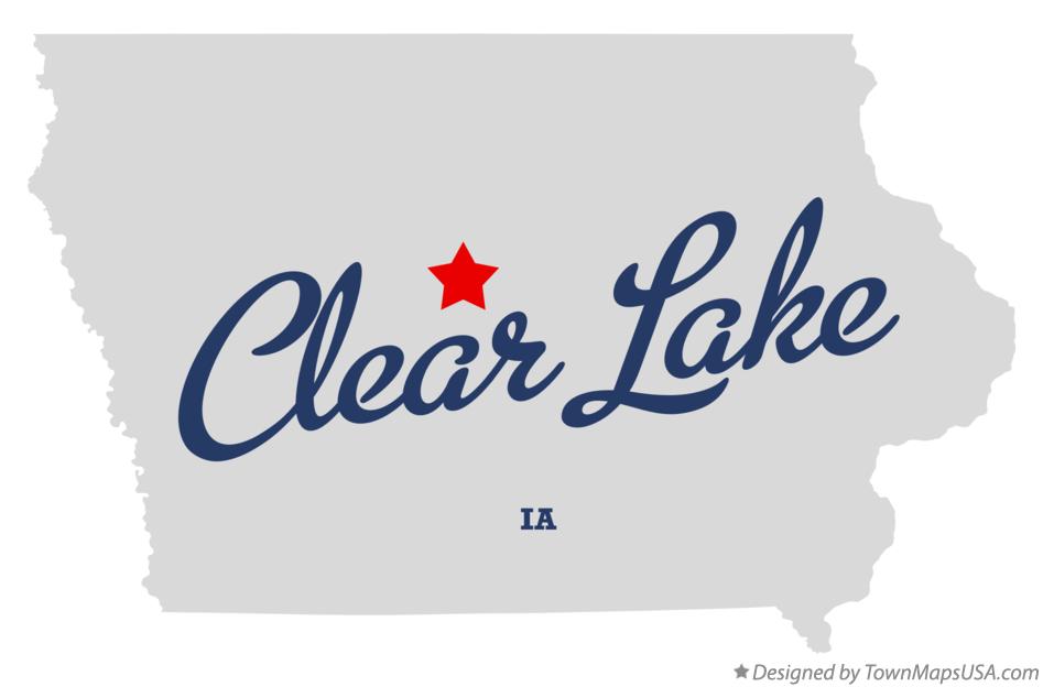 Map of Clear Lake Iowa IA