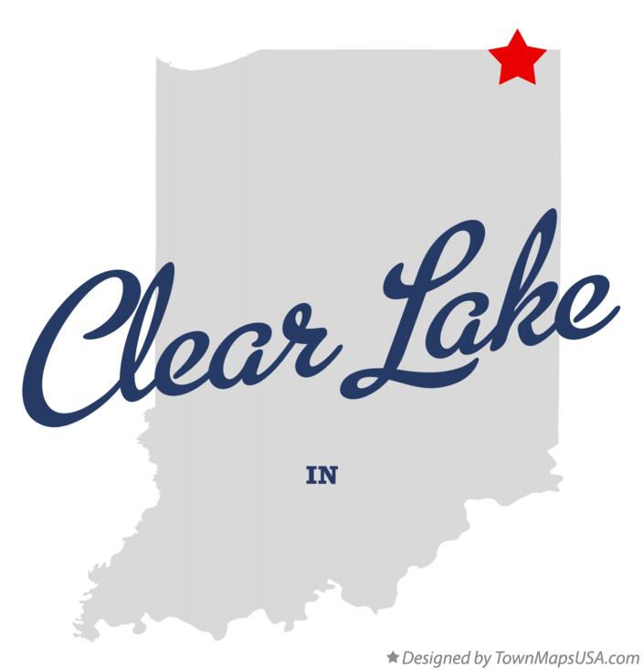 Map of Clear Lake Indiana IN