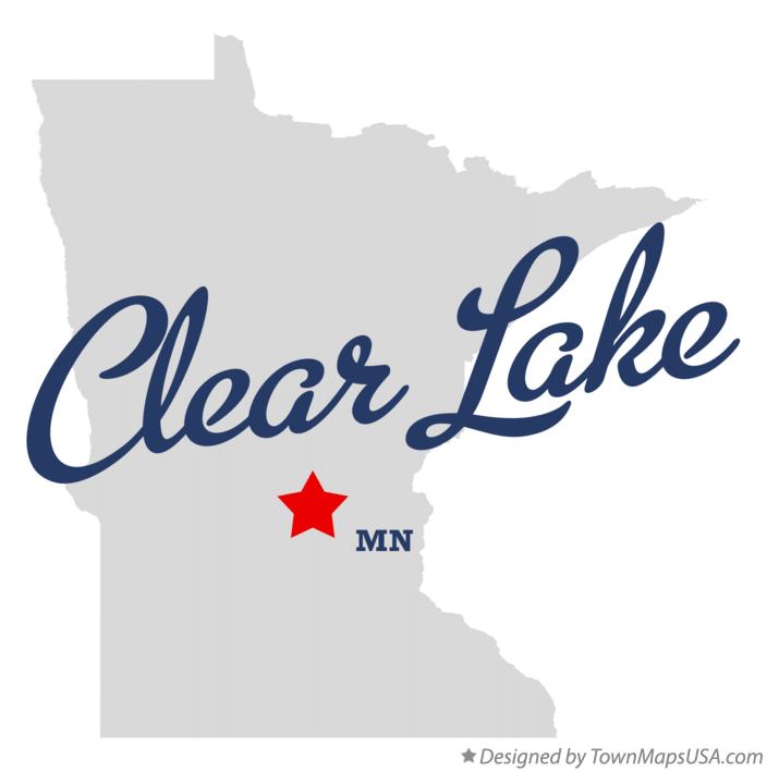 Map of Clear Lake Minnesota MN
