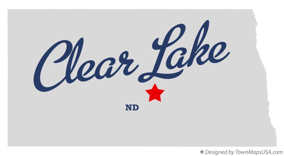 Map of Clear Lake North Dakota ND