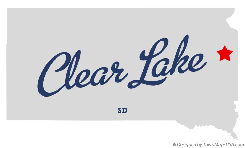 Map of Clear Lake South Dakota SD