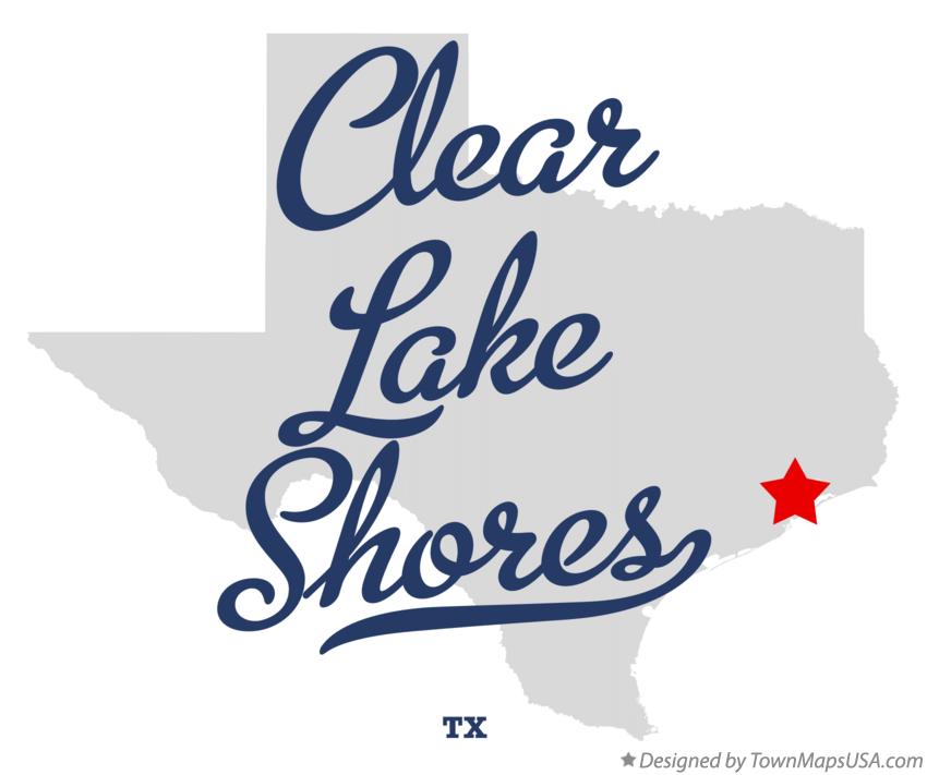 Map of Clear Lake Shores Texas TX