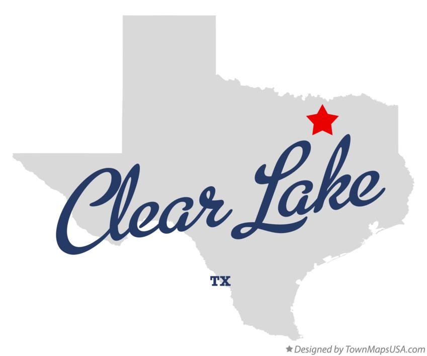 Map of Clear Lake Texas TX