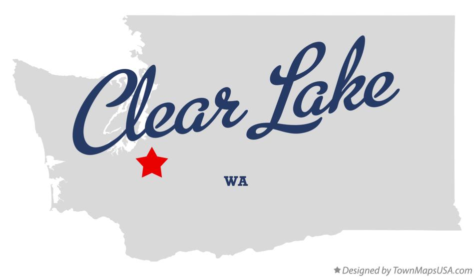 Map of Clear Lake Washington WA