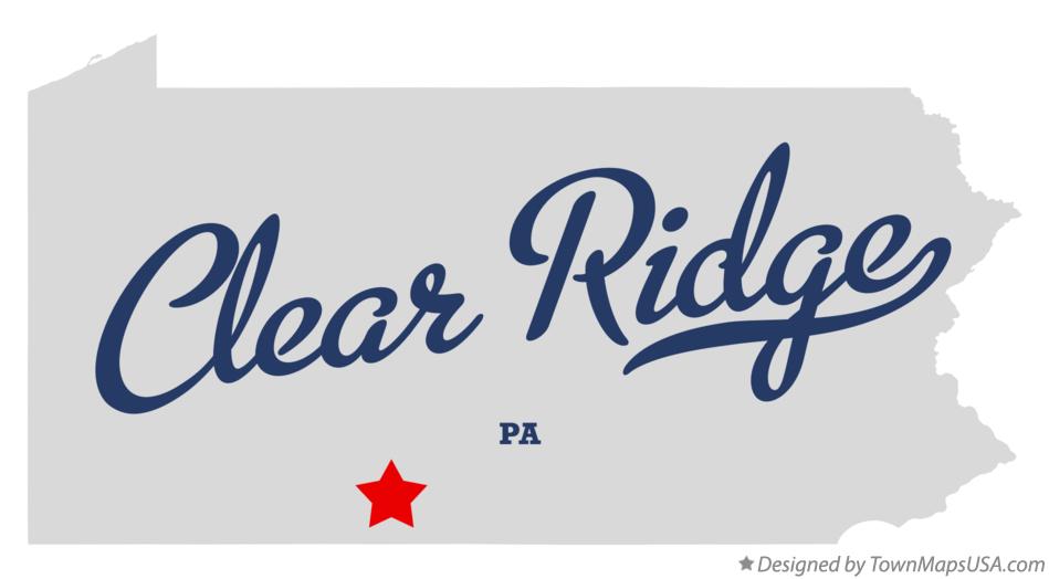Map of Clear Ridge Pennsylvania PA