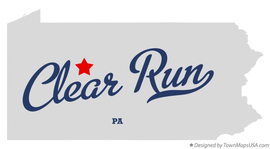 Map of Clear Run Pennsylvania PA