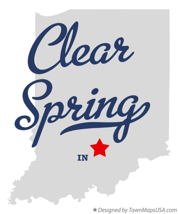 Map of Clear Spring Indiana IN