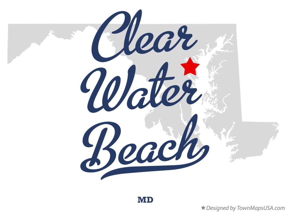 Map of Clear Water Beach Maryland MD