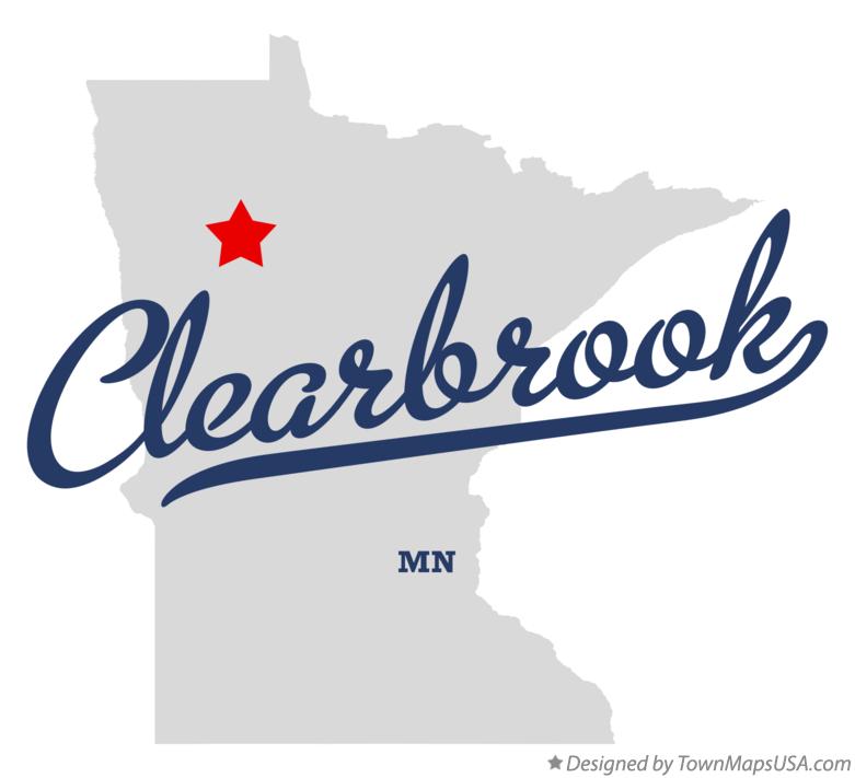Map of Clearbrook Minnesota MN