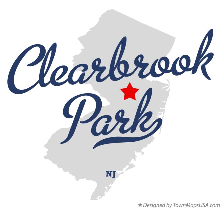 Map of Clearbrook Park New Jersey NJ
