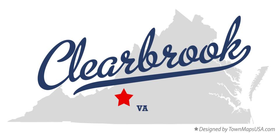 Map of Clearbrook Virginia VA