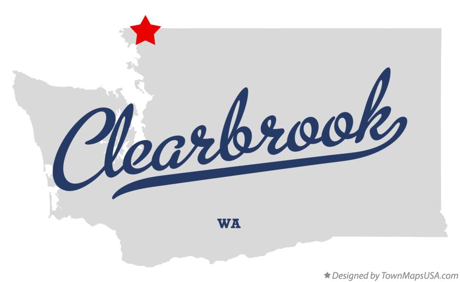 Map of Clearbrook Washington WA