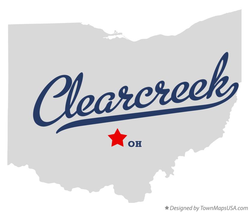 Map of Clearcreek Ohio OH