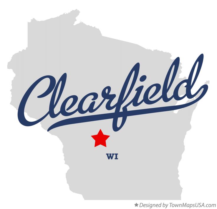Map of Clearfield Wisconsin WI