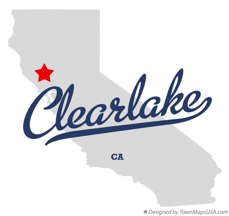 Map of Clearlake California CA