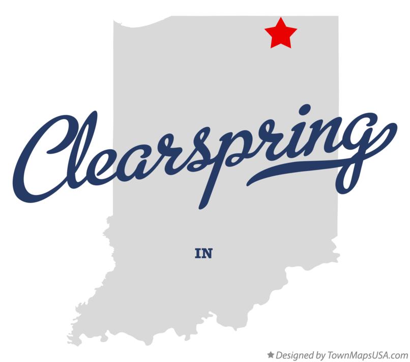 Map of Clearspring Indiana IN