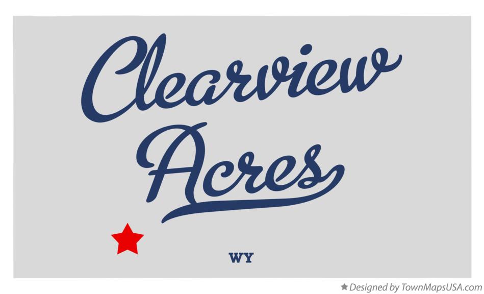 Map of Clearview Acres Wyoming WY
