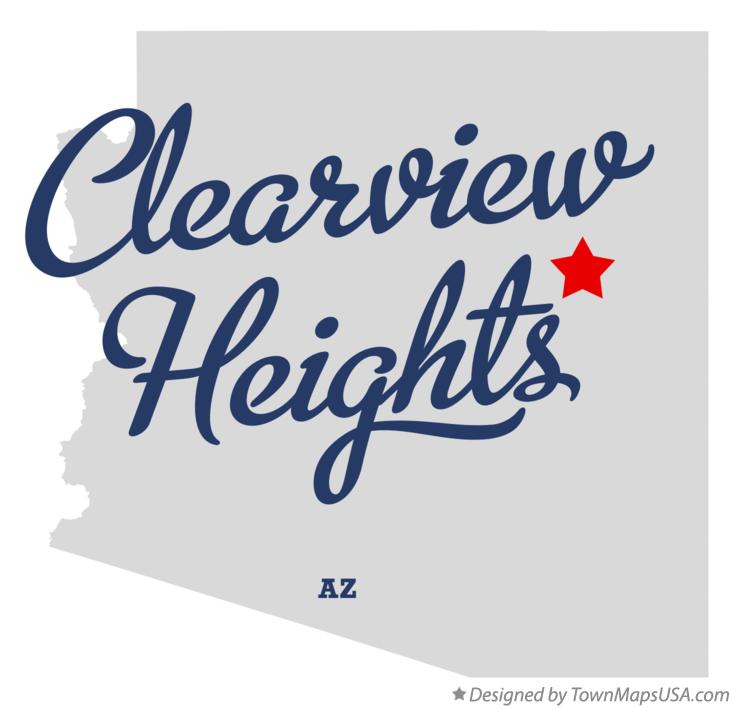 Map of Clearview Heights Arizona AZ