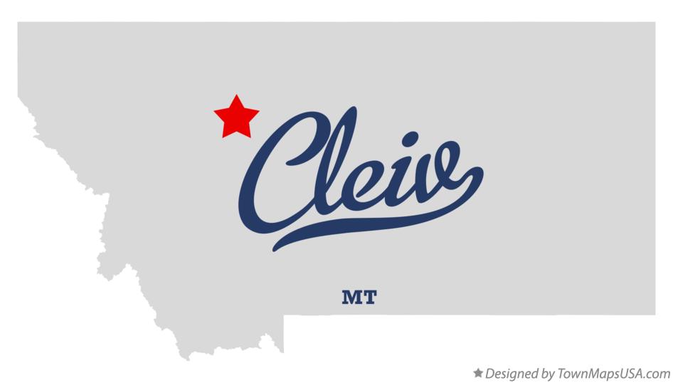 Map of Cleiv Montana MT