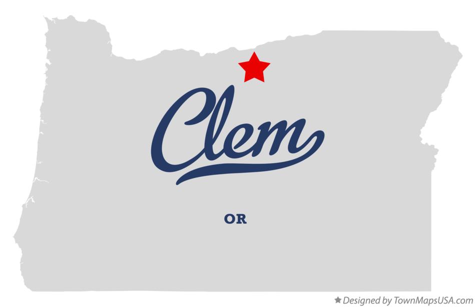 Map of Clem Oregon OR