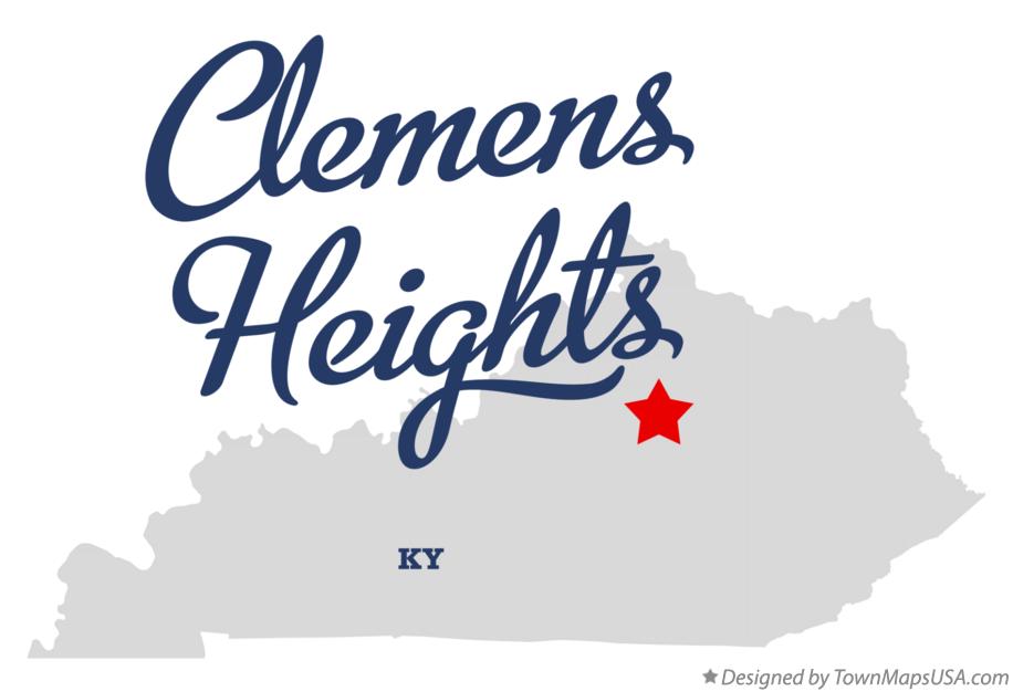 Map of Clemens Heights Kentucky KY