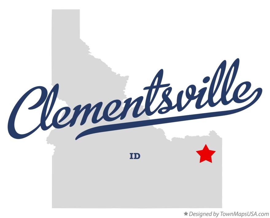 Map of Clementsville Idaho ID