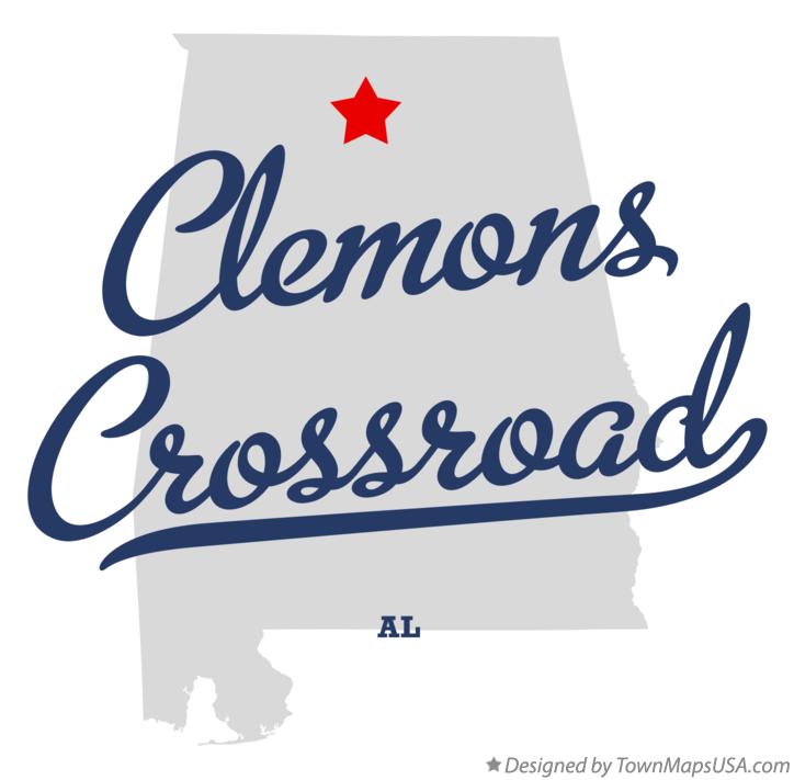 Map of Clemons Crossroad Alabama AL