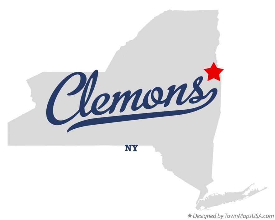 Map of Clemons New York NY