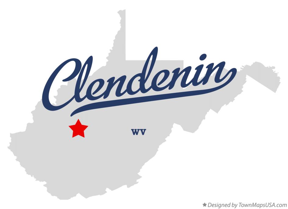 Map of Clendenin West Virginia WV