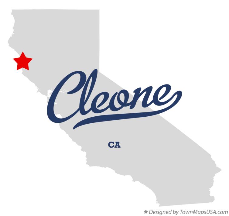 Map of Cleone California CA