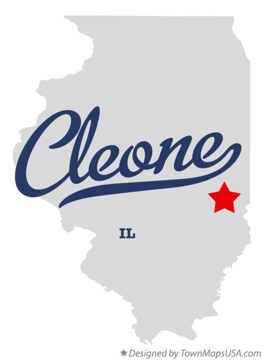 Map of Cleone Illinois IL