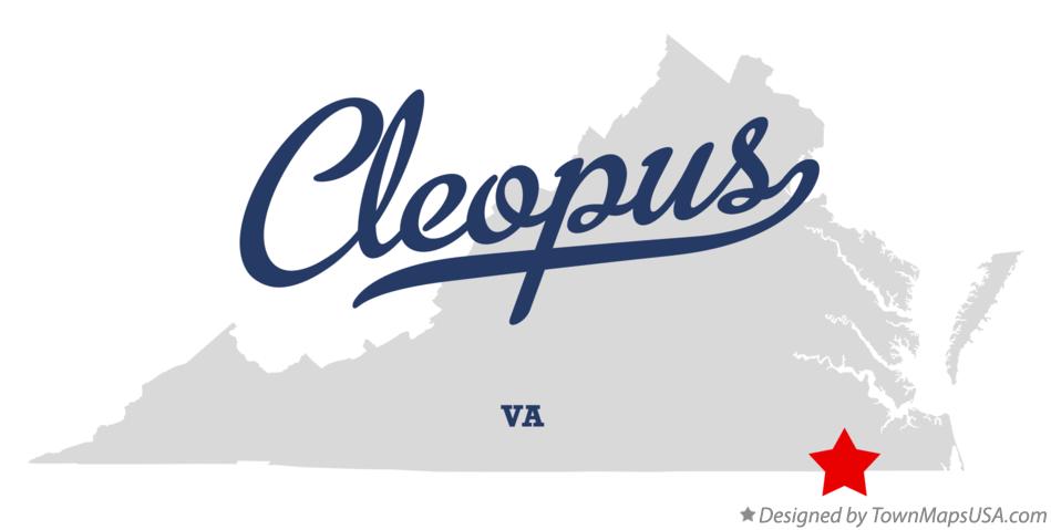 Map of Cleopus Virginia VA