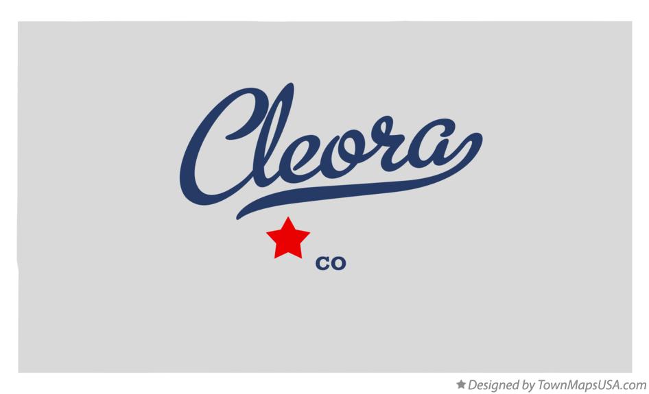 Map of Cleora Colorado CO