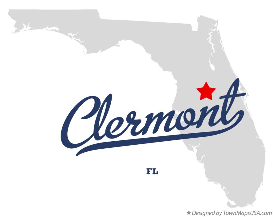 Map of Clermont Florida FL