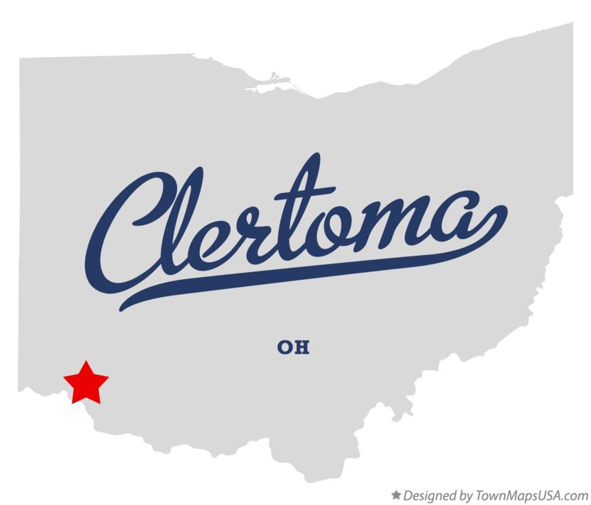 Map of Clertoma Ohio OH