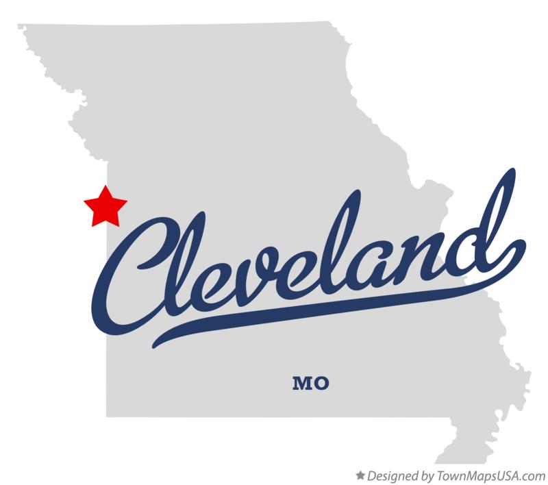 Map of Cleveland Missouri MO