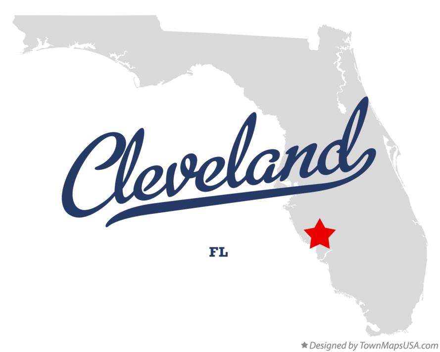 Map of Cleveland Florida FL