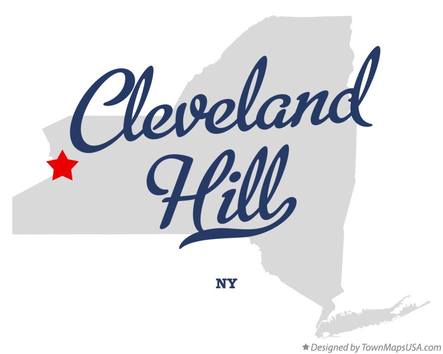 Map of Cleveland Hill New York NY